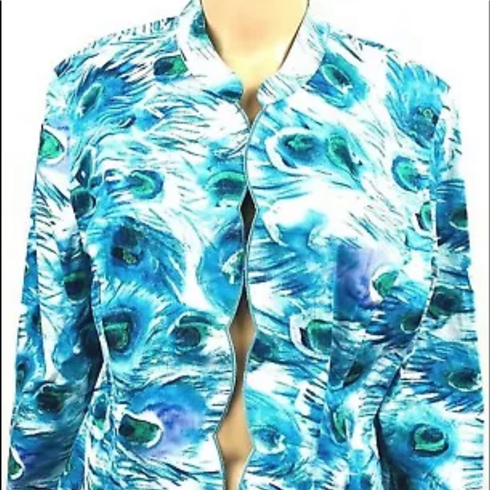 Additions by Chico's size 2 dress jacket blue